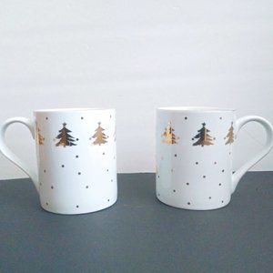 Golden Pines Classy Holiday Mugs Tienshan